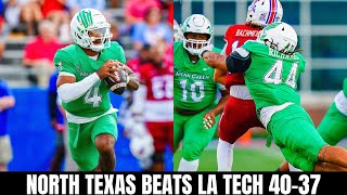 College Football Week 3 Recap North Texas Defeats LA Tech [upl. by Nulubez655]