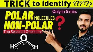 Trick to identify polar and nonpolar molecules  How to identify polar and nonpolar molecules [upl. by Aneled]