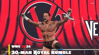 WWE 2K24  30man Royal Rumble  115 [upl. by Ediva]