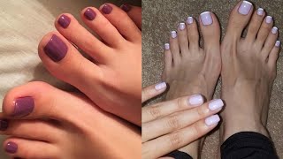 Astounding designs of toe nails New design collection of french toe nail pedicure colors for 2024 [upl. by Dauf367]