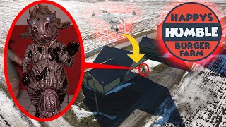 DRONE CATCHES CURSED HAPPY THE HUMBLE HEIFER FROM HAPPYS HUMBLE BURGER FARM MUST WATCH [upl. by Missy]