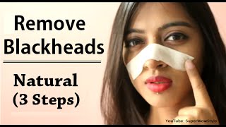 How to Remove Blackheads From Nose amp Face  Naturally at Home  Superwowstyle [upl. by Nnyleahs]