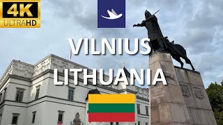 🇱🇹 Vilnius Lithuania  Pilies Street Katedros aikštė amp Palace of the Grand Dukes of Lithuania 4K [upl. by Linder]