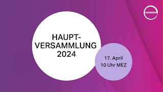 Hauptversammlung 2024  Covestro [upl. by Rizzi]