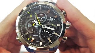 CASIO BLUETOOTH EDIFICE WATCH EQB500D1ADR UNBOXING [upl. by Aihtnamas534]