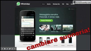 Cambiare suoneria whatsapp android e iphone [upl. by Enila582]