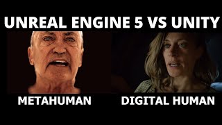 Unreal Engine 5 Metahuman vs Unity [upl. by Amleht888]