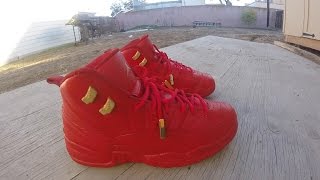 Custom Jordan 12 quotValentine Dayquot  Time Lapse [upl. by Gracie]