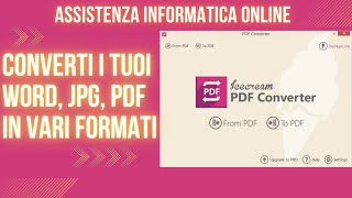 Icecream Pdf Converter Convertire word pdf jpg in vari formati Sub ItaEng [upl. by Seed21]