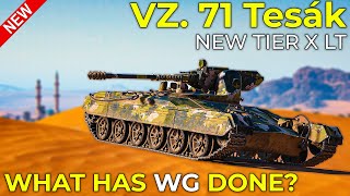 New VZ 71 Tesák  Tier 10 Autocannon Light Tank  World of Tanks Update 126 Patch [upl. by Eyahc]