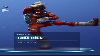 Take The L  Fortnite Battle Royale Emote [upl. by Adalia480]