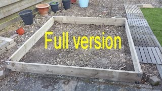 Full version Building my own greenhouse Part 1 Foundation [upl. by Farley]