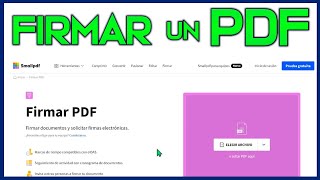 ➡️ Cómo FIRMAR un PDF OnLine Con la Firma Visible dentro  FÁCIL Y GRATIS 【 Sin Programas 】 [upl. by Lednik96]