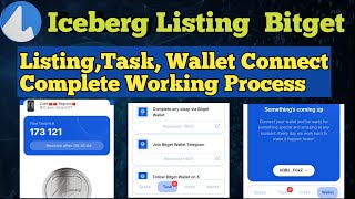 iceberg Listing in Bitget  iceberg Wallet Connect Working Process  iceberg bot Withdrawal update [upl. by Nnaael]