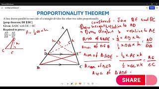 PROPORTIONALITY THEOREM GRADE 12 [upl. by Verda913]