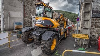 La JCB Hydradig chez Poncin TP  Forum Chantiers [upl. by Shanahan311]