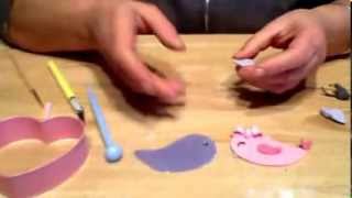 Tutorial uccellini 2D Pasta di zucchero [upl. by Crawley]