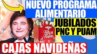 💸Milei Cajas Navideñas y Mejoras en el Programa Alimentar para Jubilados PNC y PUAM de ANSES 💲💳 [upl. by Tterab]