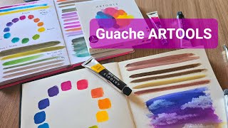 Guache ARTOOLS  mistura de cores [upl. by Hanah]