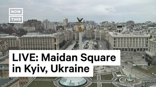 Mini footage  Independence square Maidan before war Kiev Ukraine [upl. by Radburn]