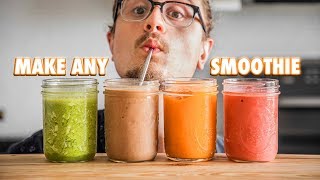 The Easy Guide On Making Just About Any Smoothie [upl. by Zitella]