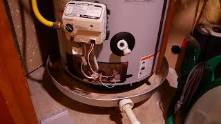 DIY Gas Water Heater Repair  Pilot Light Wont Stay Lit  Status light not blinking [upl. by Warthman141]