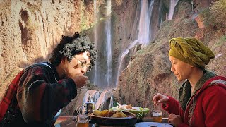 THE BEST LAMB TAGINE with Incredible Waterfall 🇲🇦 Travel Morocco [upl. by Given]