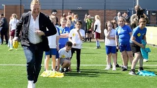 Ronald Koeman opens Cruyff Court Everton [upl. by Arerrac955]