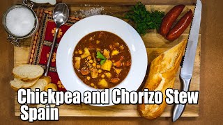 HOW TO MAKE “Chickpea and Chorizo Stew” Spain🇪🇸🇪🇸 [upl. by Anaihs]