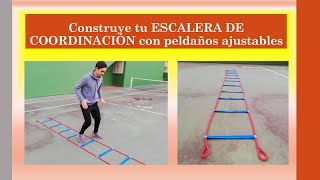 Construye tu ESCALERA DE COORDINACIÓN con PELDAÑOS AJUSTABLES de manera sencilla [upl. by Yesrod]