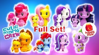 McDonalds MLP Cutie Mark Crew Full Set  My Little Pony 2018 Happy Meal Toys [upl. by Tram]