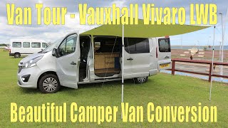 Van Tour  Vauxhall Vivaro LWB  Beautiful Camper Van Conversion [upl. by Roland]