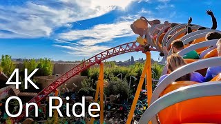 4K Slinky Dog Dash Coaster  On Ride 2022  Disney World  Disneys Hollywood Studios [upl. by Fabyola]