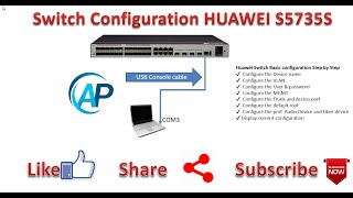 Huawei Switch Configuration S5735S  Switch Basic Configuration [upl. by Bohs54]