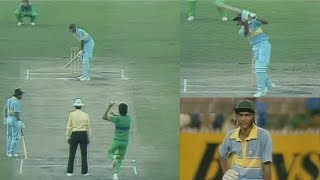 Young Azharuddin vs Mighty Pakistan Bowling  Azhars Brave Match Winning 93 in a Tough Run Chase [upl. by Ecinaej]