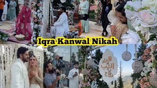 Iqra Kanwal amp Areeb Nikah Official Highlights  Sistrology [upl. by Anairb]