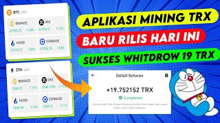 BARU RILIS🔥 APLIKASI MINING TRX TERCEPAT 2024  MINING BITCOIN DI ANDROID [upl. by Cnut]