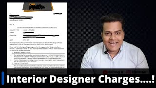 Interior design Charges  Fees  All Criteria of charges explained in Hindi  India  InteriologyM [upl. by Irakab]