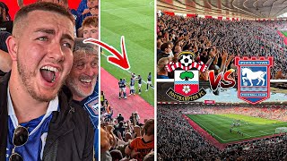 SOUTHAMPTON VS IPSWICH TOWN  11  95TH MINUTE EQUALISER SENDS AWAY END ABSOLUTELY MENTAL [upl. by Atinauq394]