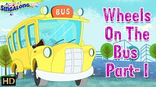 The Wheels on the Bus Part I HD  Nursery Rhymes  Pop Music Style  Popular Kids Songs [upl. by Nevets]