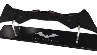 NECA 2022 dc the Batman Batarang scaled prop replica 7” with display factory entertainment review [upl. by Atiloj615]