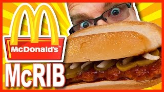 McDonalds McRib Combo Review and Drive Through test [upl. by Netsriik182]