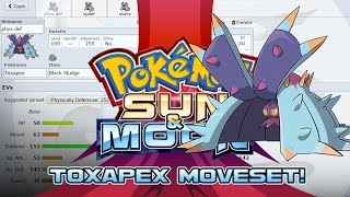 Toxapex Moveset Guide How to use Toxapex Pokemon Sun and Moon w PokeaimMD [upl. by Gierc]