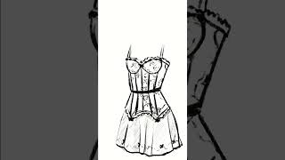 New Lacemade drop is so cute Sketchtember day 1 sketchtember sketchingfashion [upl. by Lynch]