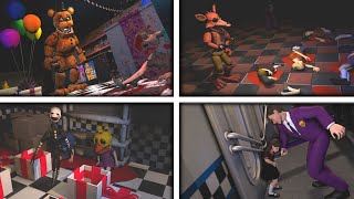 FNAF FNAF 2 Minigame Compilation  Five Nights at Freddys [upl. by Zetnod]