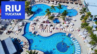 Riu Yucatan Playacar México 🇲🇽 Riviera Maya Playacar Beach 🏖️ Drone Footage [upl. by Ailem807]