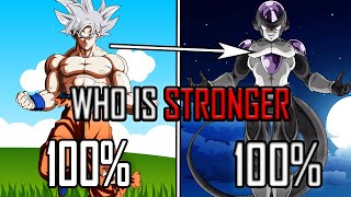 Goku Vs Frieza  All Forms [upl. by Nitsu377]