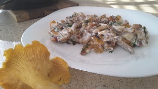 Lisičarke sa lukom  Chanterelle Mushrooms with Onion engtr [upl. by Serge]