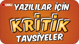 Yazılılarda YÜKSEK NOT Almak İçin Kritik Tavsiyeler  6Sınıflar [upl. by Eramal78]