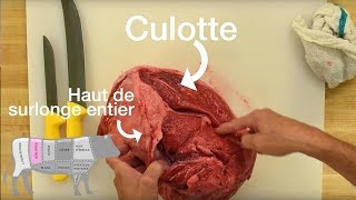 L’arrièreplan de la boucherie bifteck de culotte de haut de surlonge à griller [upl. by Bolitho727]